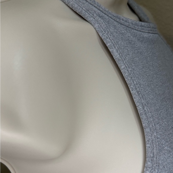 NUX Heather Gray Ribbed Top - Picture 6 of 8